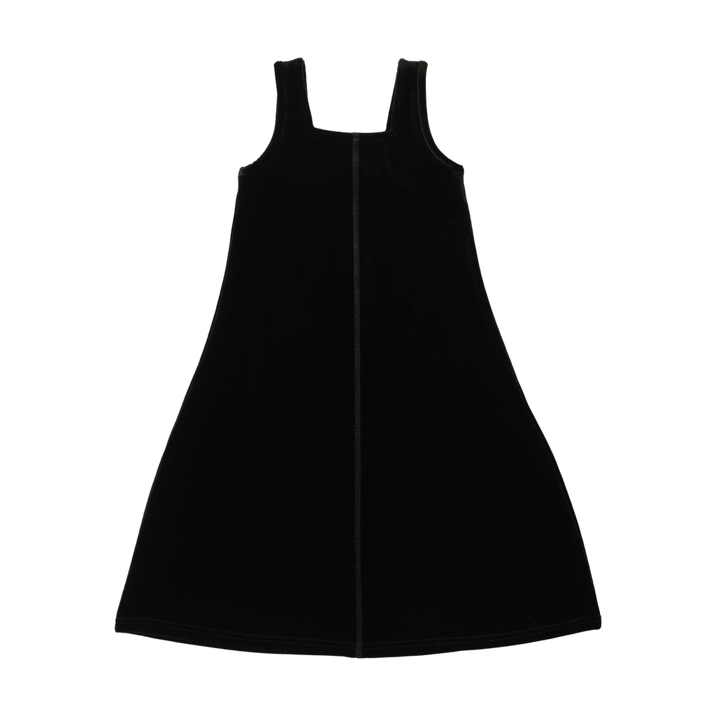 Lil Legs Maxi Jellybeanzkids Lil Legs Velour Maxi Jumper- Black