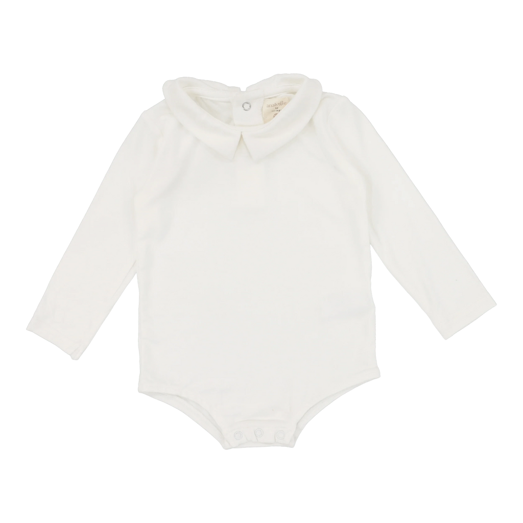 Lil Legs onesie Jellybeanzkids Lil Legs Collar Onesie- Off White
