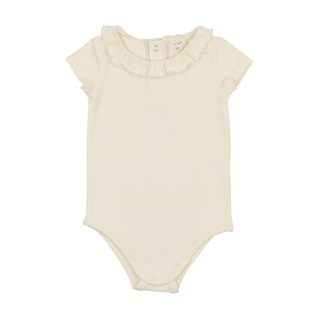 Lil Legs onesie Jellybeanzkids Lil Legs Collar Onesie Ruffle- Cream