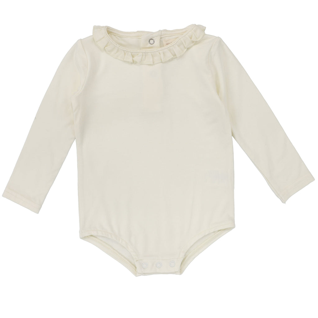 Lil Legs onesie Jellybeanzkids Lil Legs Ruffle Onesie- Cream