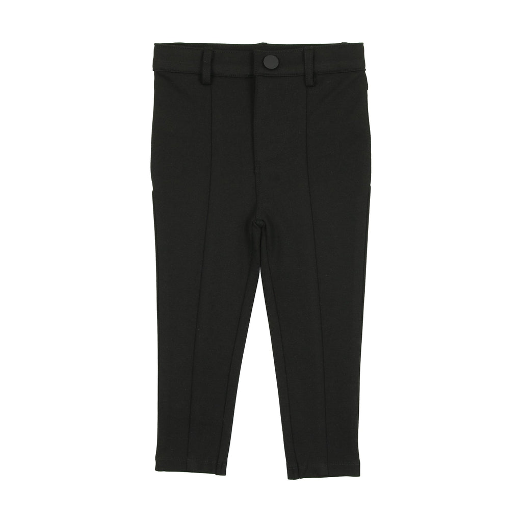 Lil Legs pants Jellybeanzkids Analogie Black Knit Boys Stretch Pants