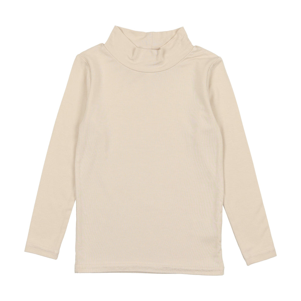 Lil Legs Polo Jellybeanzkids Lil Legs Bamboo Mock Neck- Natural