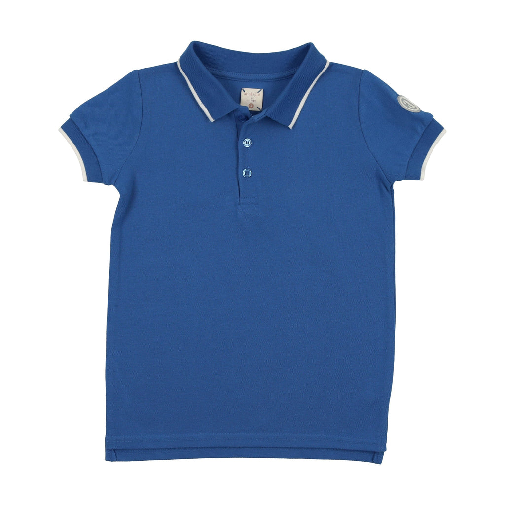 Lil Legs Boys Polo Sweatshirt - Black main image 1