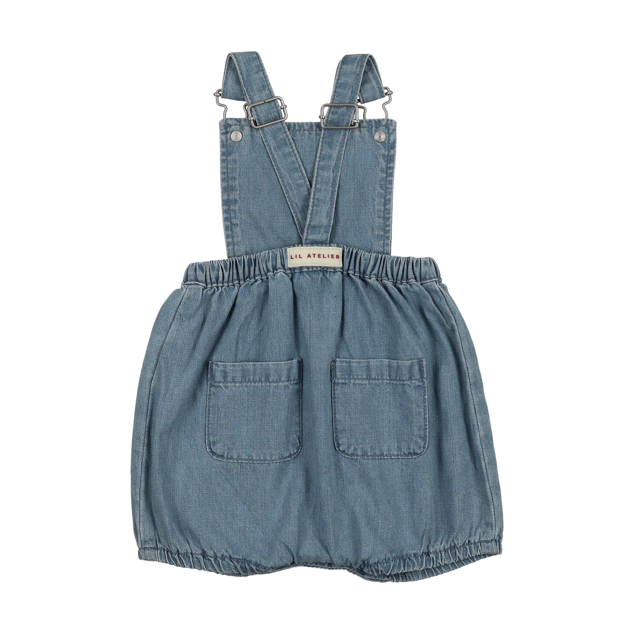 denim dress romper Lil Legs Denim City Girls Romper