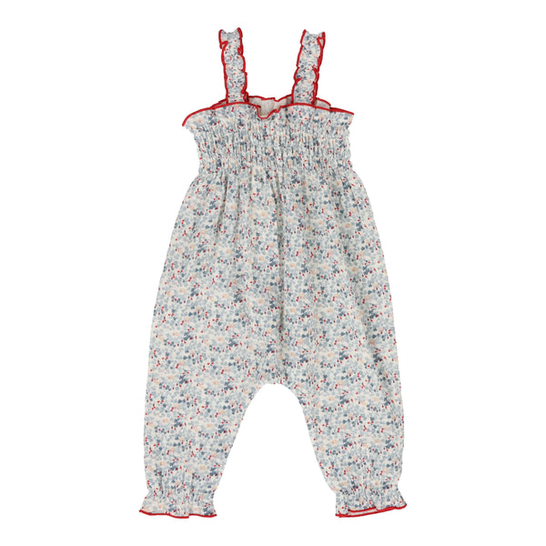 Lil Legs Long Bubble Romper - Floral