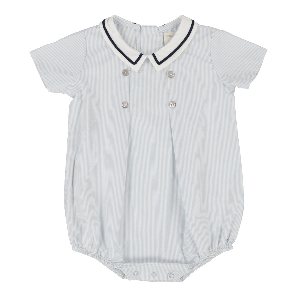 Lil Legs Romper Jellybeanzkids Lil Legs Sailor Boys Romper-Light Blue