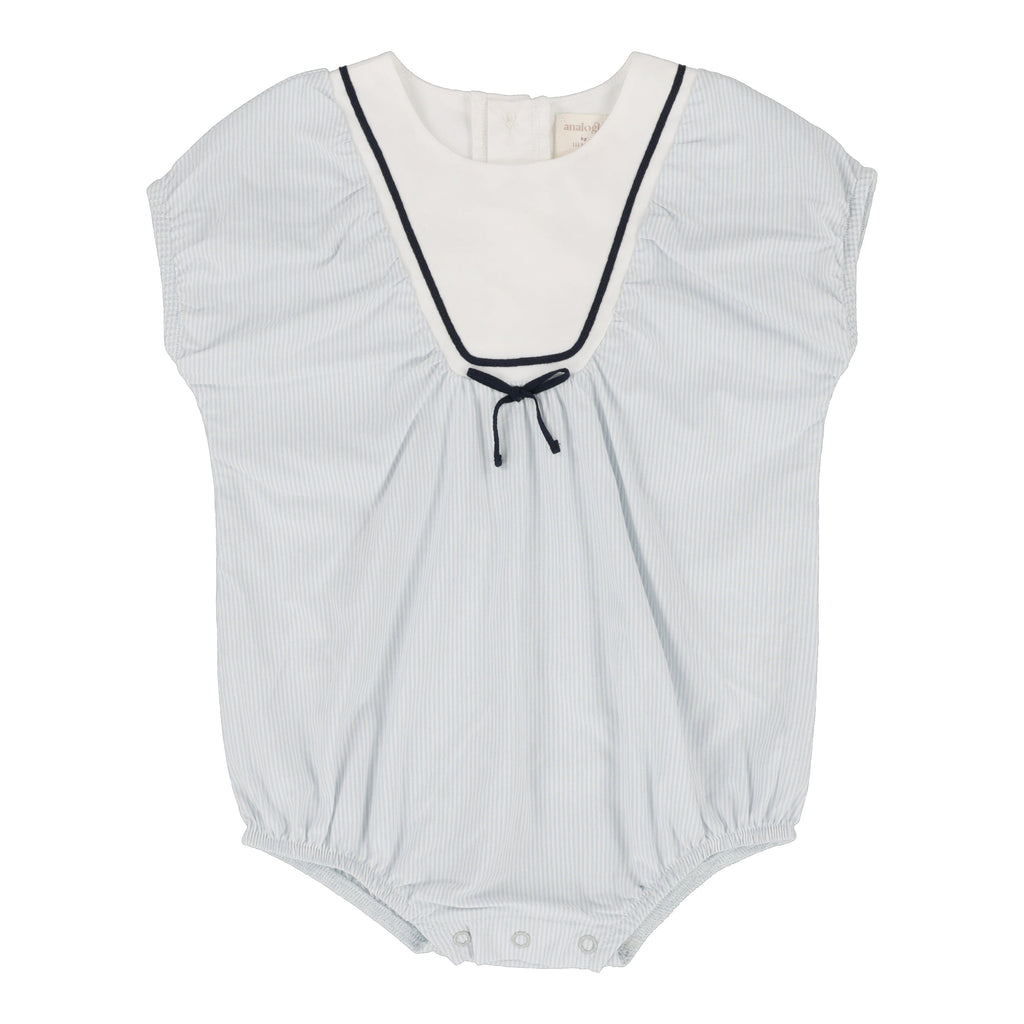 Lil Legs Romper Jellybeanzkids Lil Legs Sailor Girls Romper-Light Blue