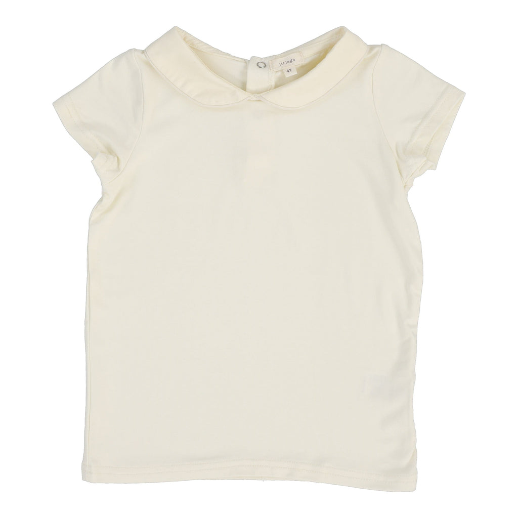 Lil Legs Shirt Jellybeanzkids Lil Legs Peter Pan Tee - Cream
