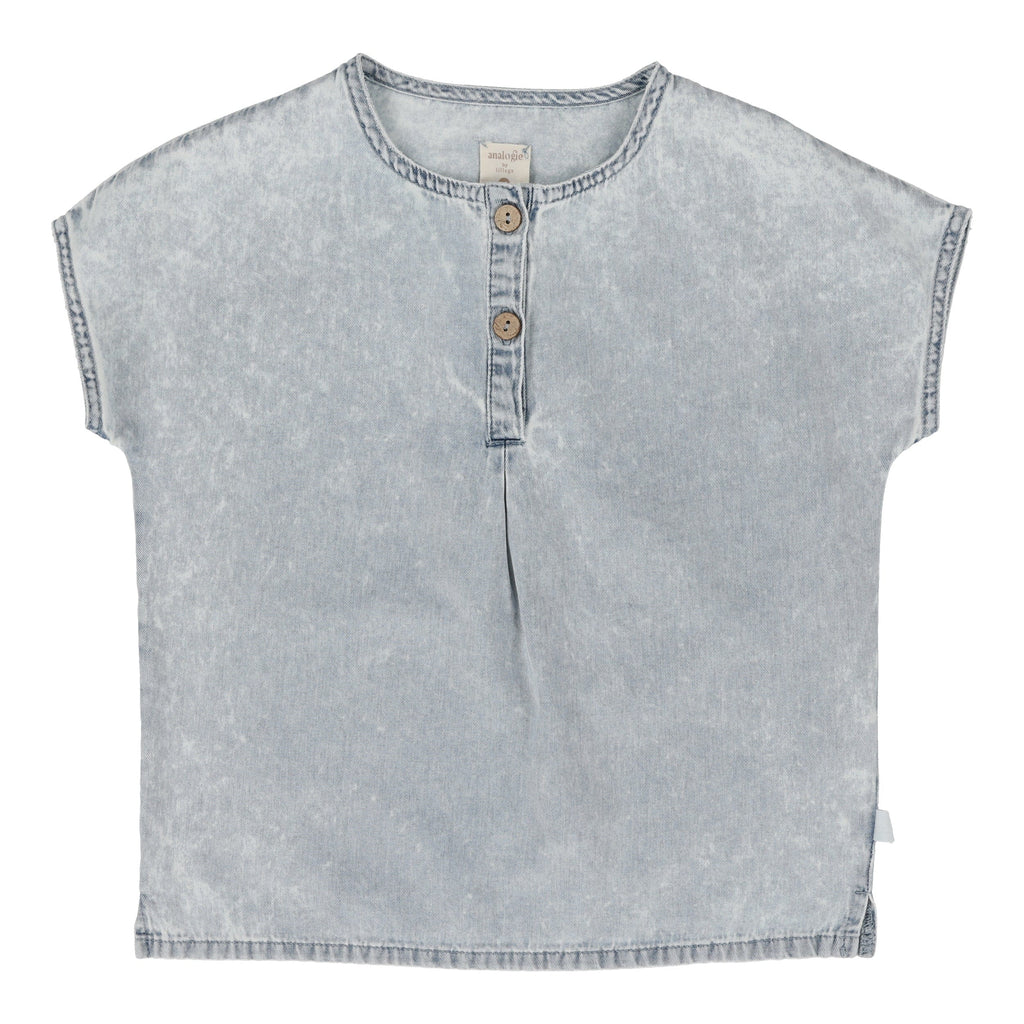 Lil Legs Shirt Jellybeanzkids Lil Legs Shirt-Blue Wash