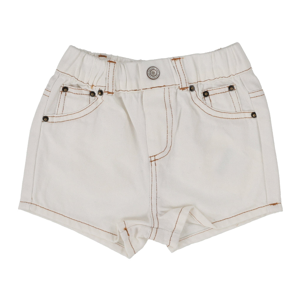 Lil Legs Shorts Jellybeanzkids Lil Legs Boys Shorts - White Denim