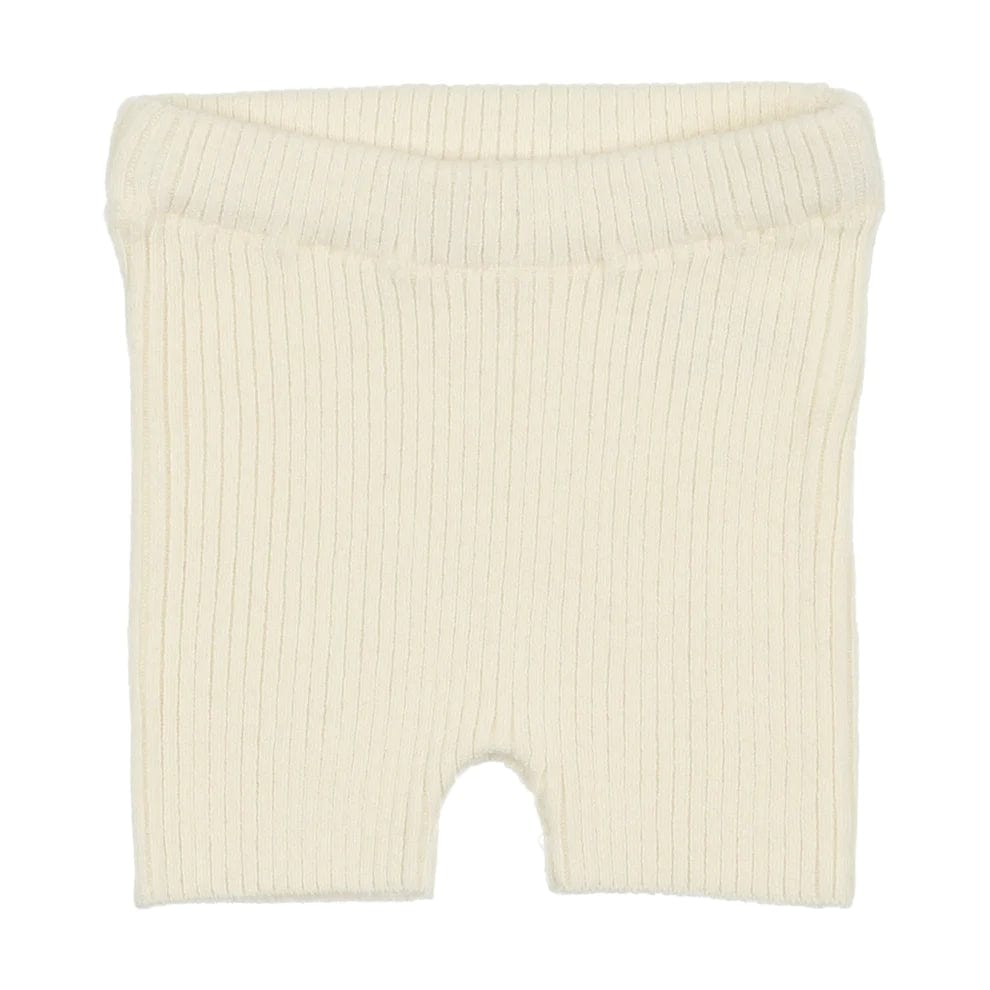 Lil Legs shorts Jellybeanzkids Lil Legs Knit Shorts-Ivory