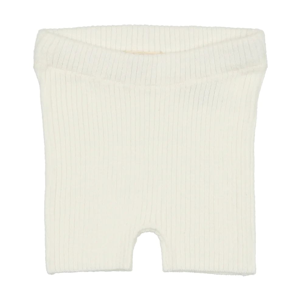 Lil Legs shorts Jellybeanzkids Lil Legs Knit Shorts-White