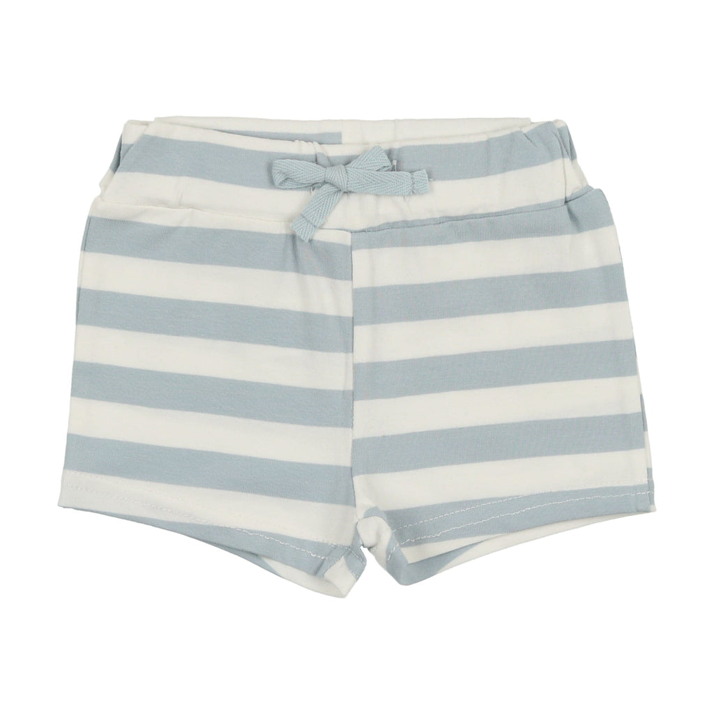 Lil Legs shorts Jellybeanzkids Lil Legs Track Shorts- Denim Blue Stripe