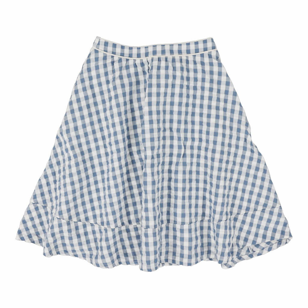 Lil Legs Skirt Jellybeanzkids Lil Legs Gingham  Skirt- Bright Blue
