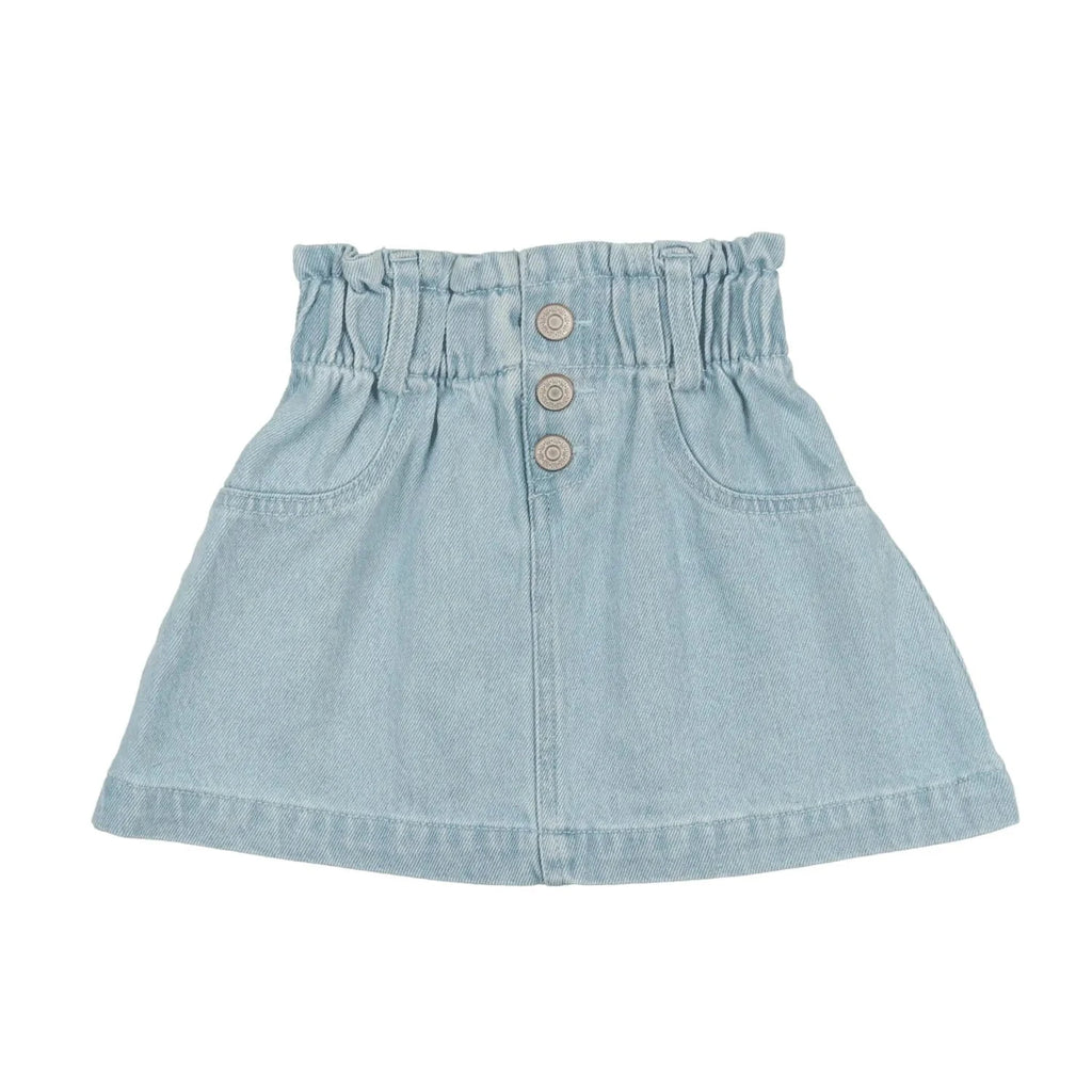 Lil Legs Skirt Jellybeanzkids Lil Legs Paperbag Skirt-Light Wash