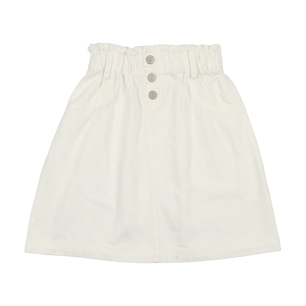 Lil Legs Skirt Jellybeanzkids Lil Legs Paperbag Skirt-White Denim