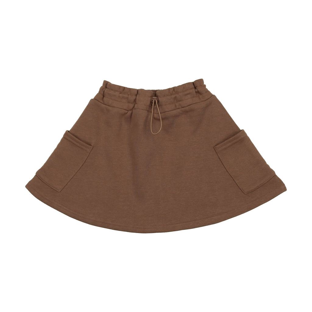 Lil Legs Skirt Jellybeanzkids Lil Legs Sweatshirt Toggle Skirt- Camel