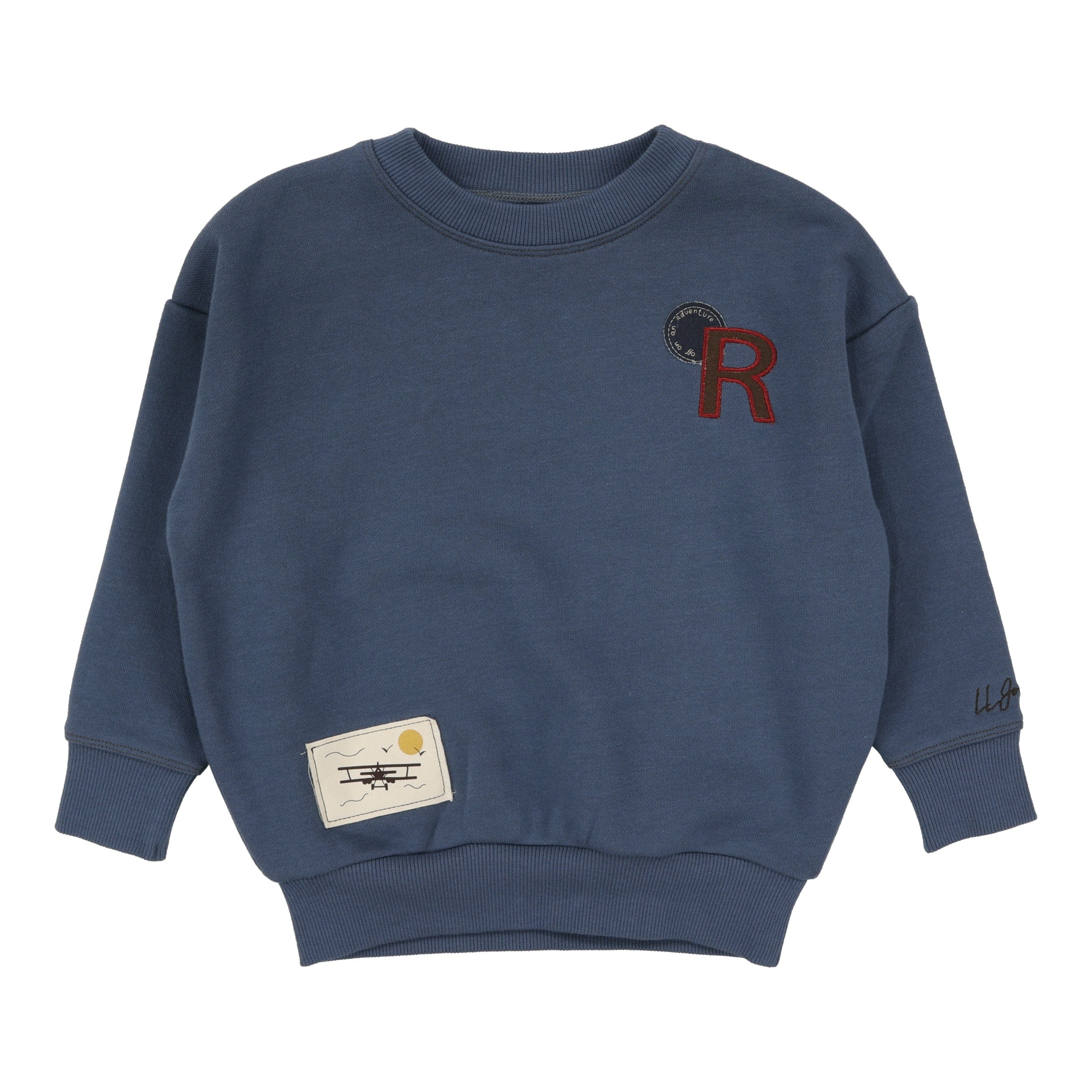 Lil Legs Patch Sweatshirt-Off Blue – JellyBeanz Kids
