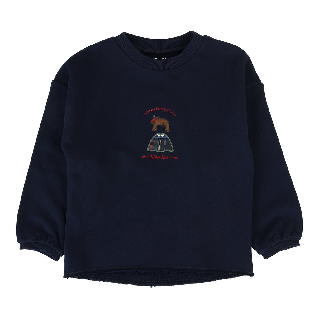 Lil Legs Sweatshirt Jellybeanzkids Lil Legs Plaid Detail Girls Sweatshirt