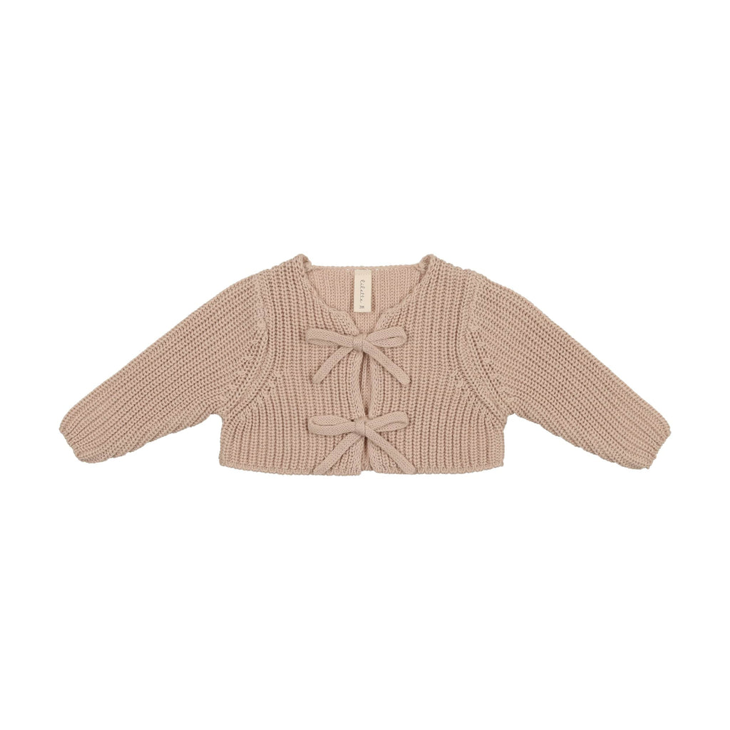 Lilette by Lil Legs Cardigan Jellybeanzkids Lilette Chunky Knit Shrug- Petal