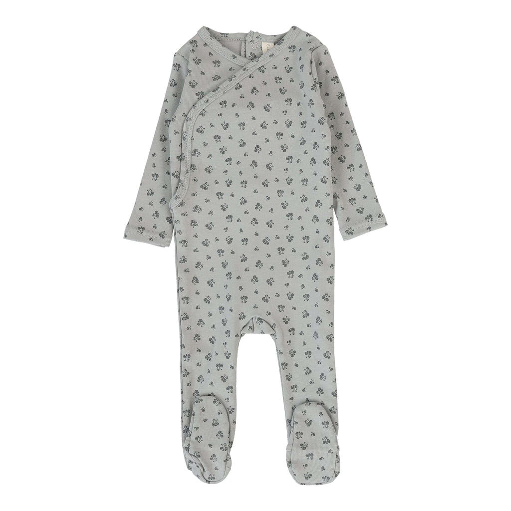Lilette by Lil Legs Footie Jellybeanzkids Lilette Bud Footie- Light Blue