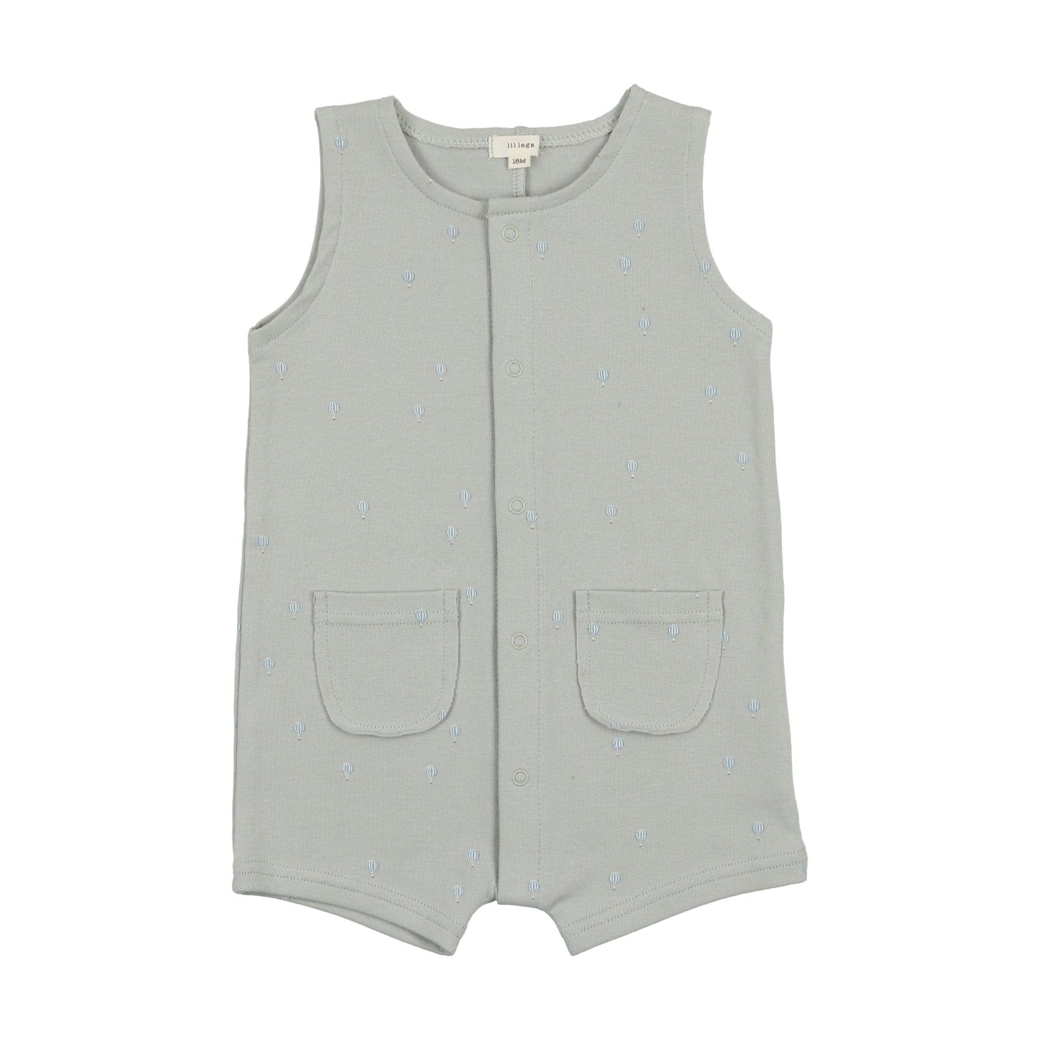 Lilette All Over Hot Air Balloon Romper - Seafoam Lilette All Over Hot Air Balloon Romper - Seafoam