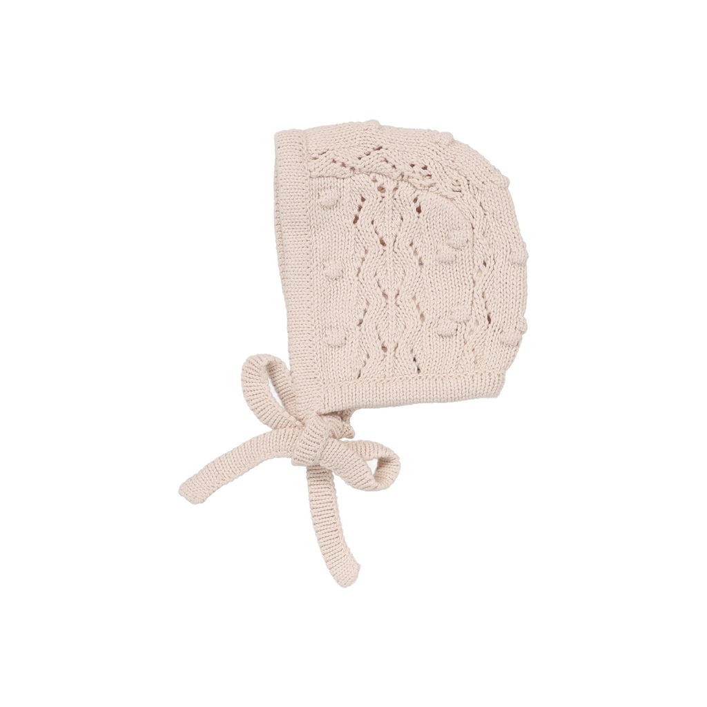 Lilette by Lil Legs set Jellybeanzkids Lilette Popcorn Weave Cardigan Set - Petal