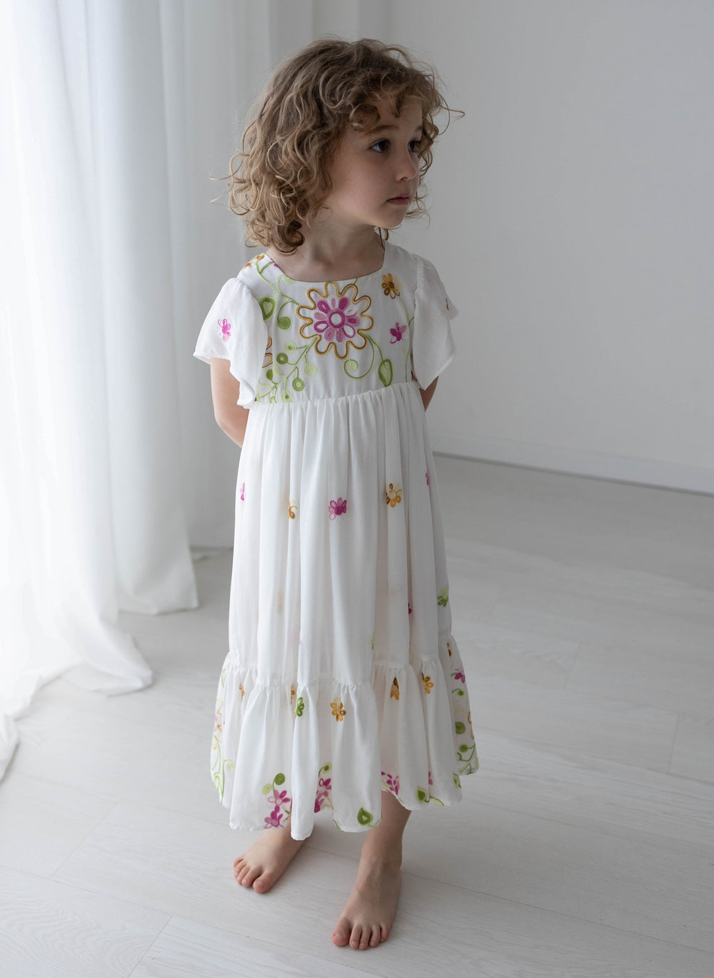 Little Eyelet Dress Jellybeanzkids Little Eyelet Malka Dress- White