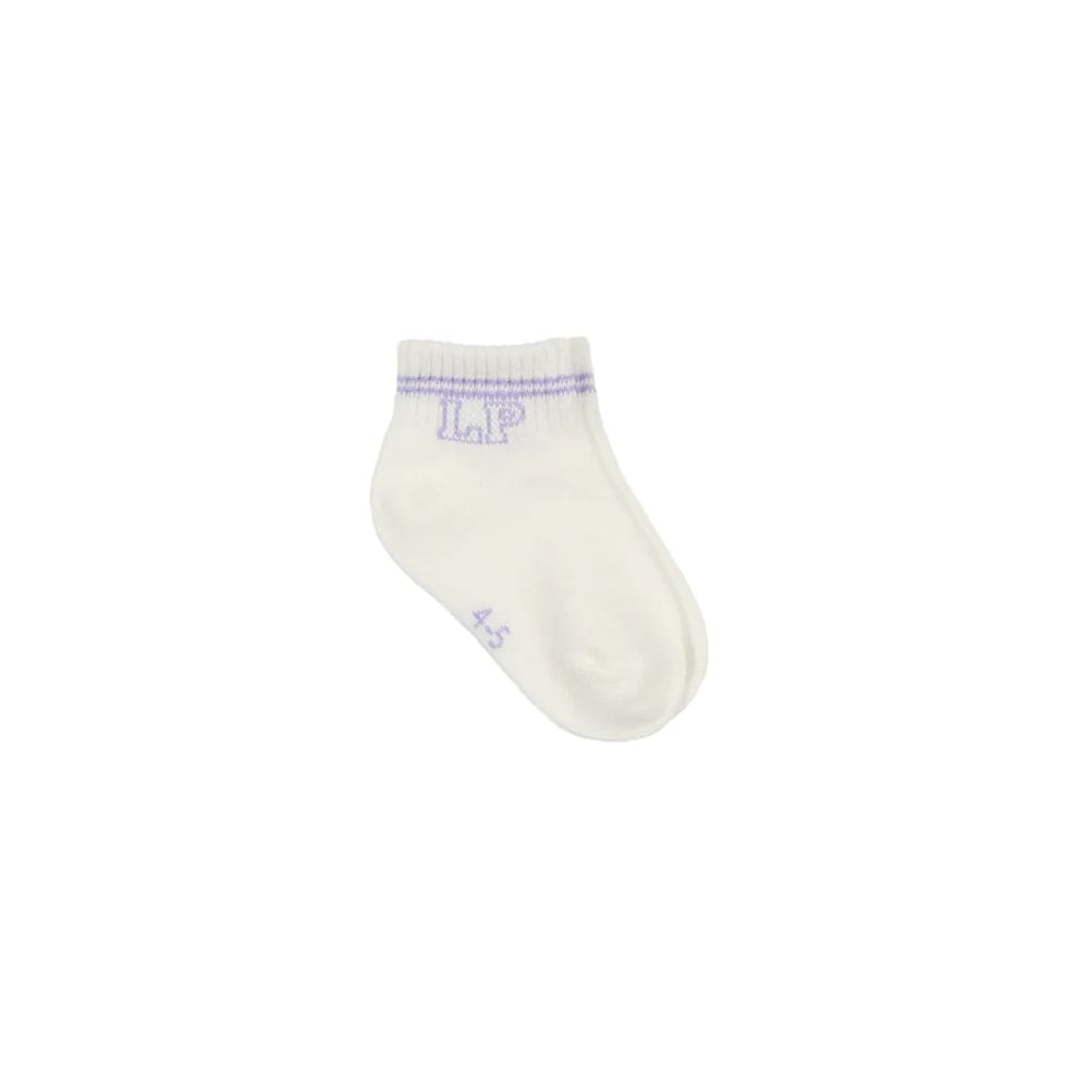 Little Parni Accessories Jellybeanzkids Little Parni LP Short Socks- White/Lavender
