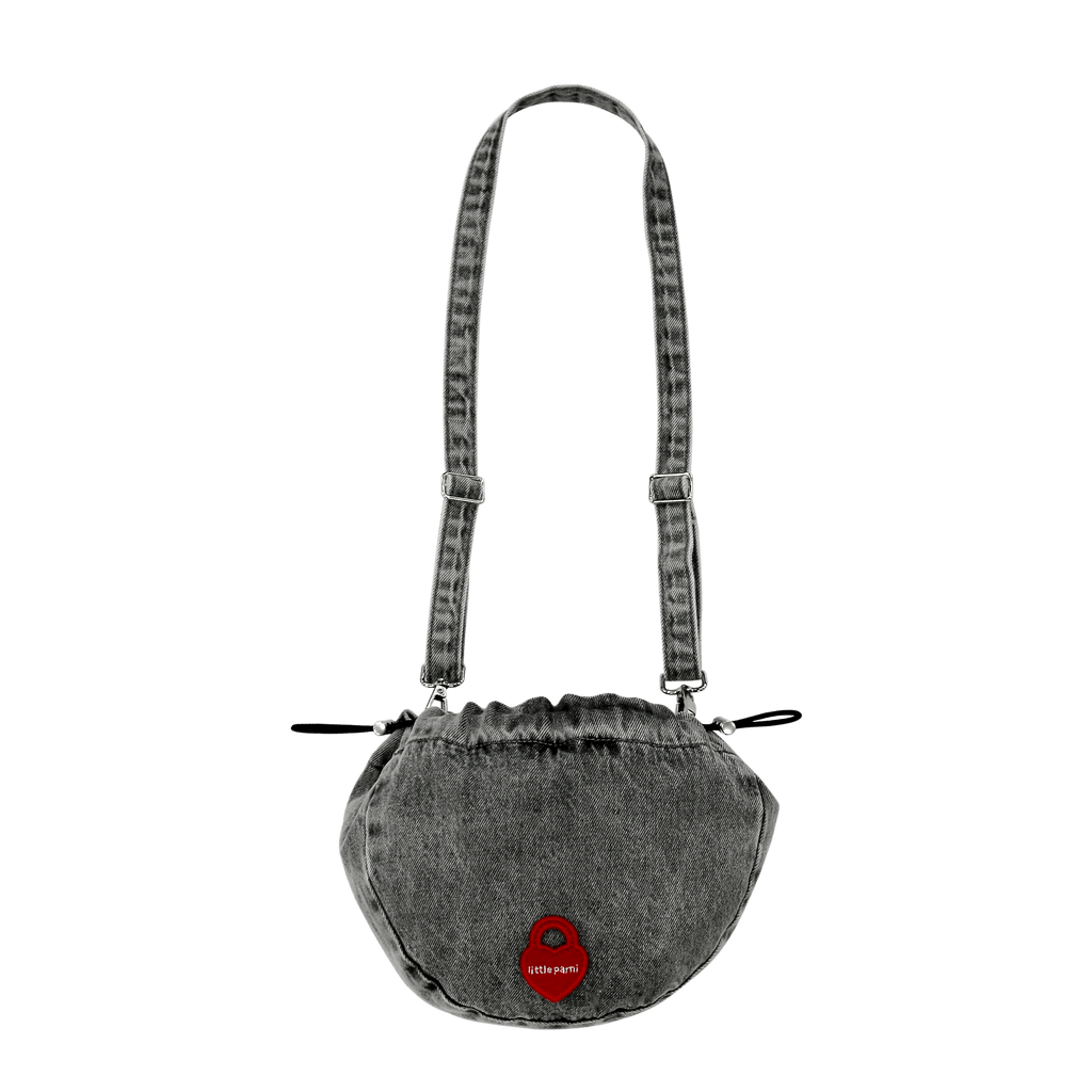 Little Parni Accessories Jellybeanzkids Little Parni Denim Messenger Bag- Grey Denim OS