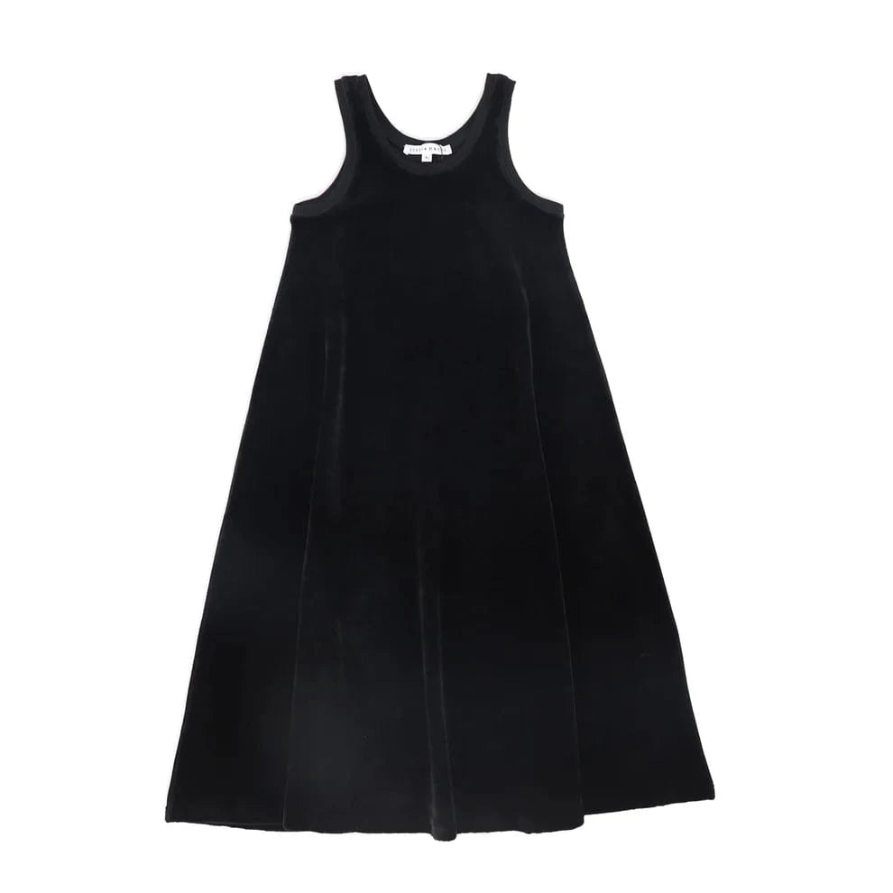 Little Parni dress Jellybeanzkids Little Parni Velour Maxi Jumper- Black