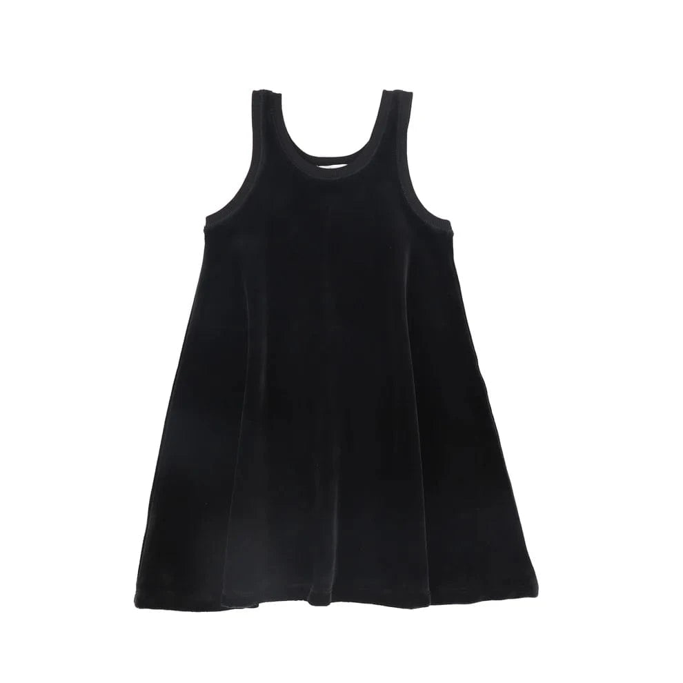 Little Parni dress Jellybeanzkids Little Parni Velour Short Jumper- Black
