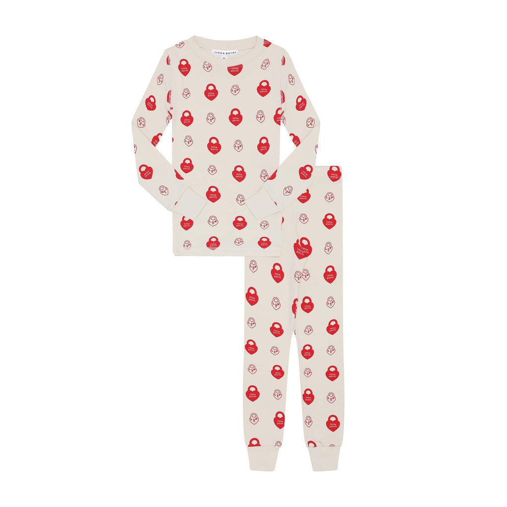 Little Parni Pajamas Jellybeanzkids Little Parni LP Signature PJS- Red