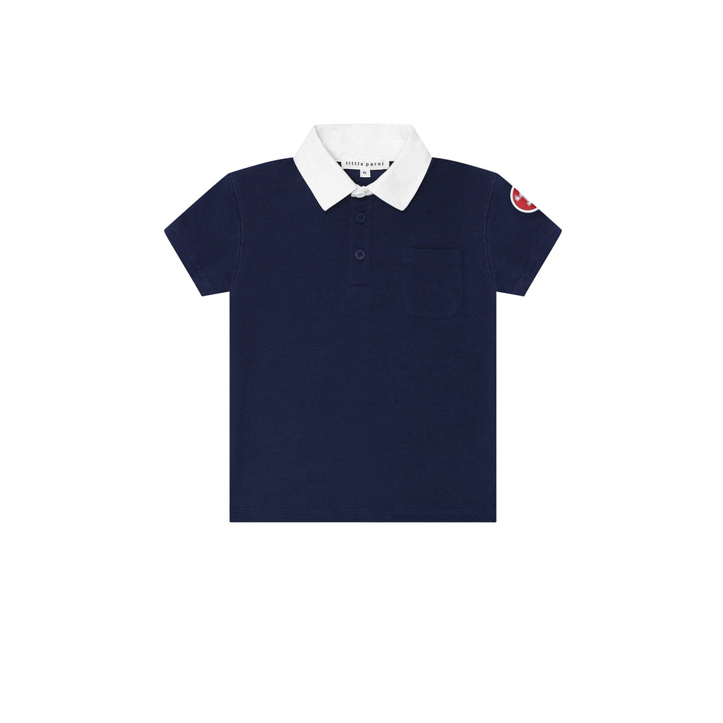 Little Parni Polo Jellybeanzkids Little Parni Boys Est Polo- Blue