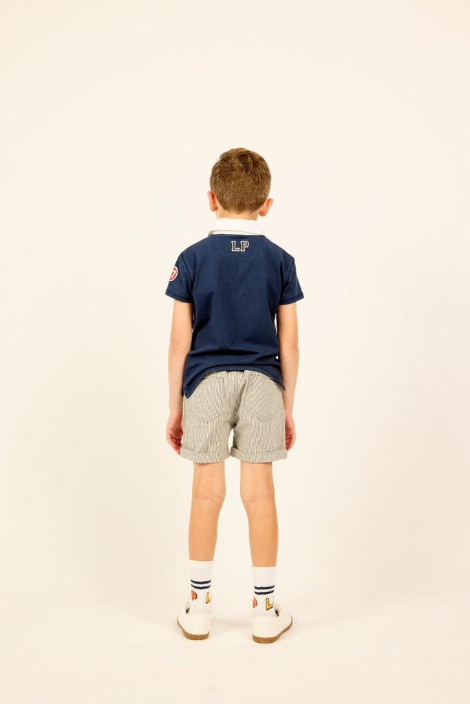 Little Parni Polo Jellybeanzkids Little Parni Boys Est Polo- Blue