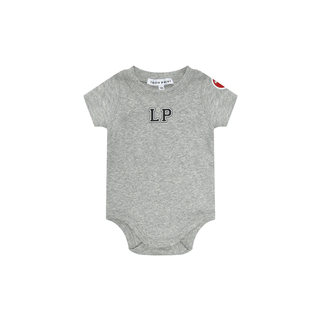Little Parni Romper Jellybeanzkids Little Parni Baby Onesie- Grey