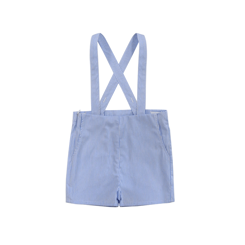 Little Parni set Jellybeanzkids Little Parni Baby Overalls- Blue Stripe