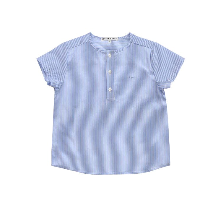 Little Parni Shirt Jellybeanzkids Little Parni Boys Shirt -Blue Stripe