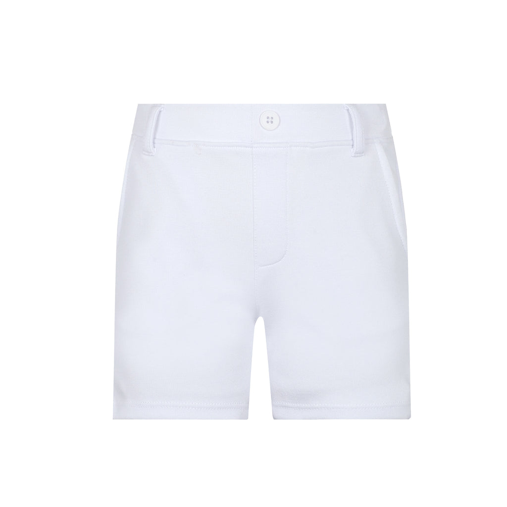 Little Parni shorts Jellybeanzkids Little Parni Milano Boy's Shorts- White