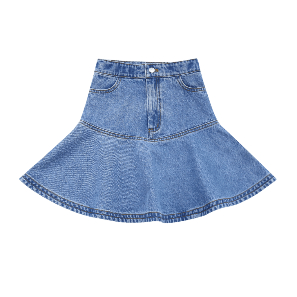 Little Parni skirt Jellybeanzkids Little Parni Denim Short Skirt- Blue Denim