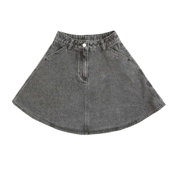 Little Parni Denim Skirt- Black Denim – JellyBeanz Kids