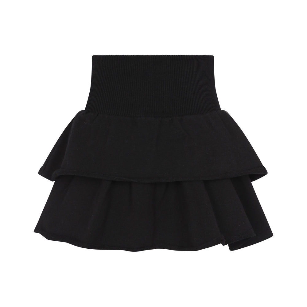 Little Parni Skirt Jellybeanzkids Little Parni Girl Tiered Skirt- Black