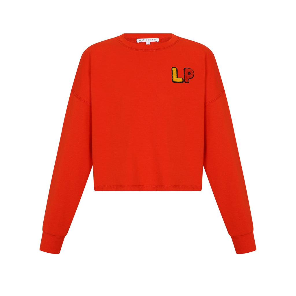 Little Parni T-shirt Jellybeanzkids Little Parni LP Crop Top- Orange