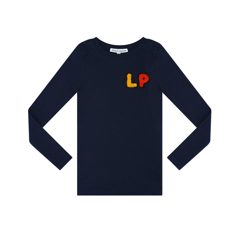 Little Parni T-shirt Jellybeanzkids Little Parni LP Long Sleeve Tshirt- Navy