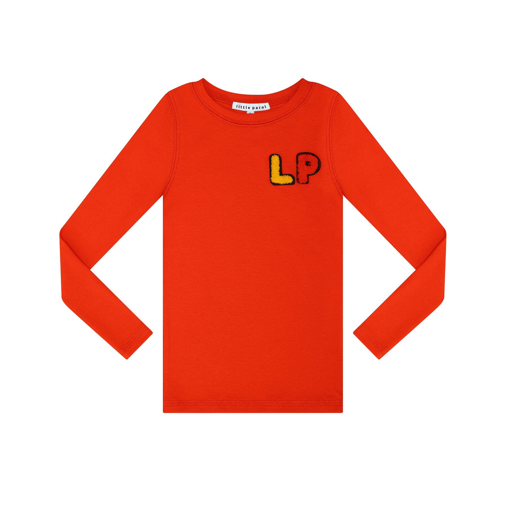 Little Parni T-shirt Jellybeanzkids Little Parni LP Long Sleeve Tshirt- Orange