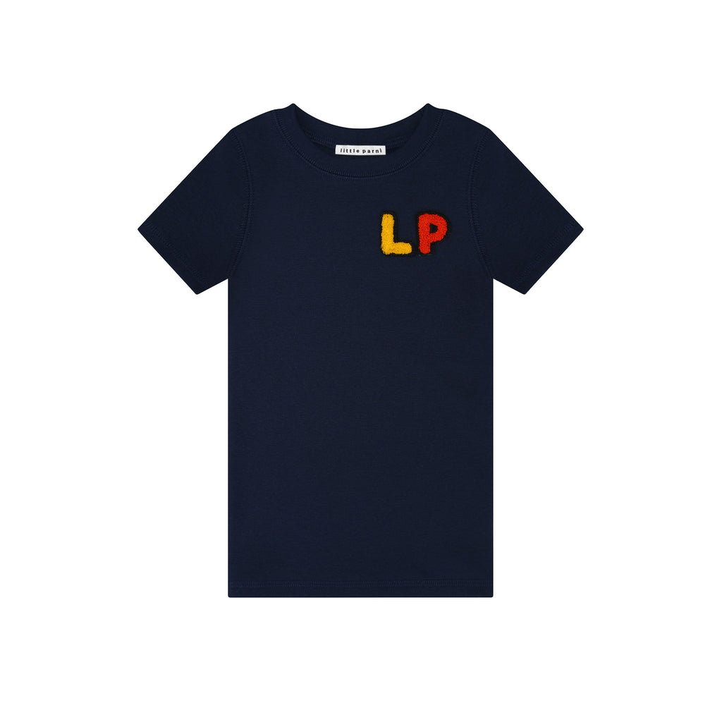 Little Parni T-shirt Jellybeanzkids Little Parni LP Short Sleeve Tshirt- Navy