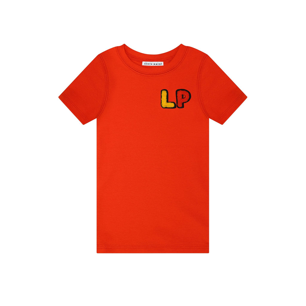 Little Parni T-shirt Jellybeanzkids Little Parni LP Short Sleeve Tshirt- Orange