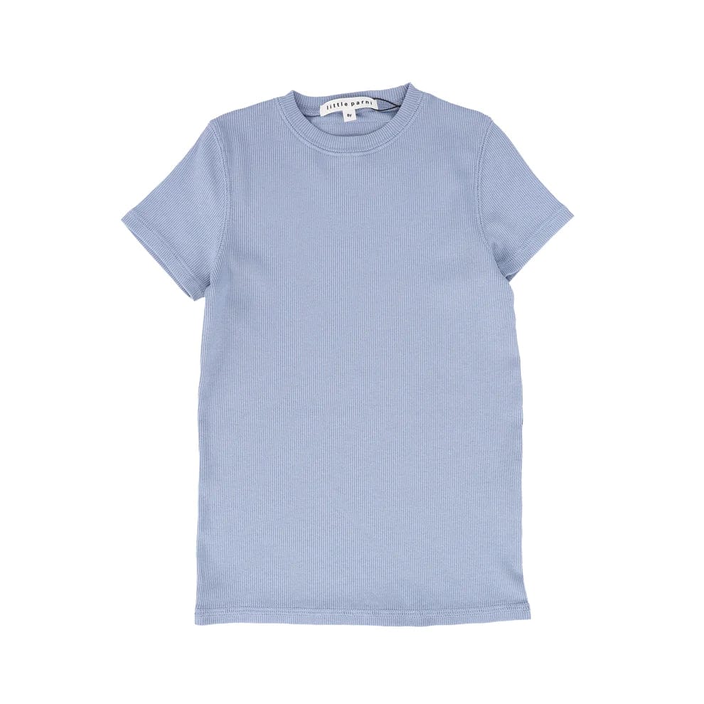 Little Parni T-shirt Jellybeanzkids Little Parni Short Sleeve T-Shirt- Light Blue