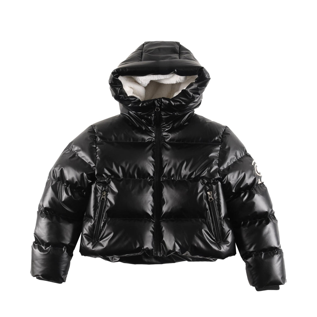 Loud Coat Jellybeanzkids Loud Cropped Coat- Black Matte