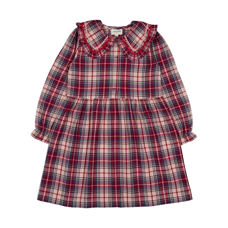 Louis Louise Dress Jellybeanzkids Louis Louise Nuala Twill Dress- Pink